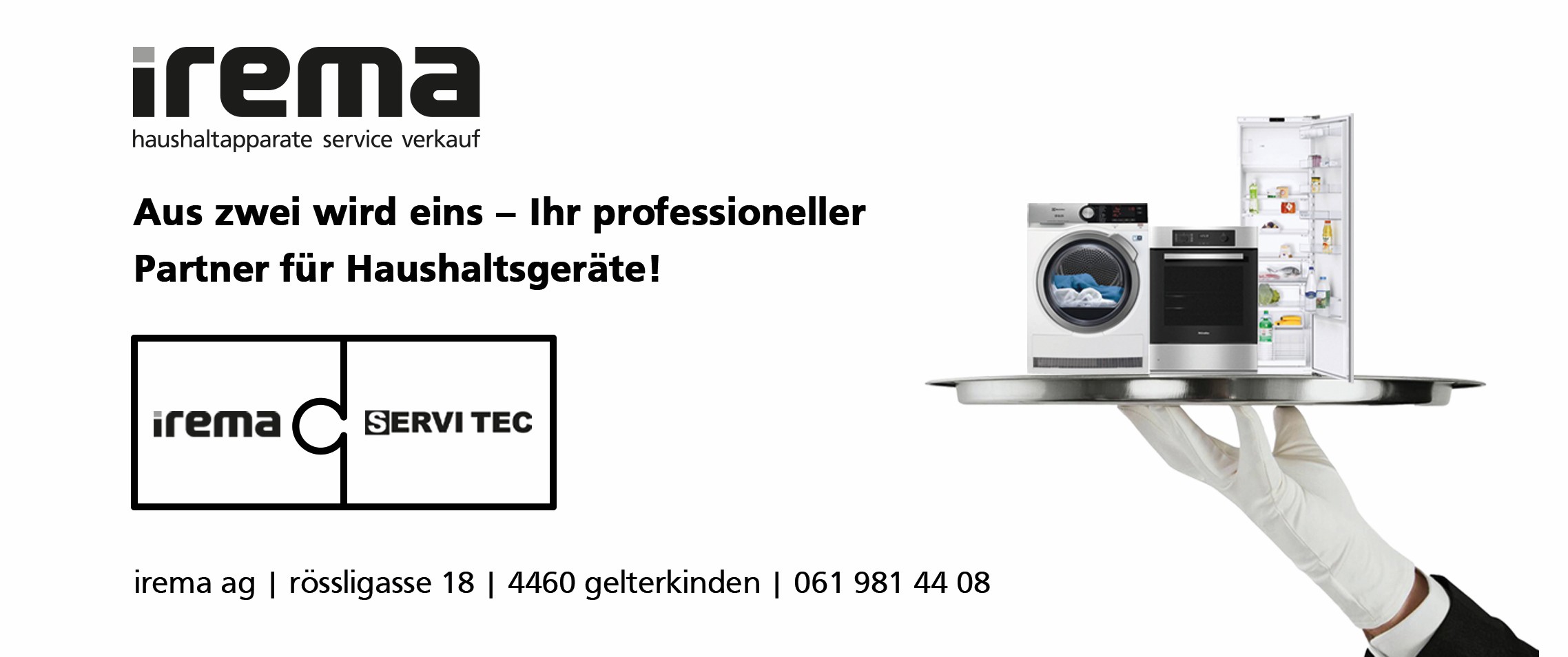 SERVI TEC GmbH, neu: irema ag