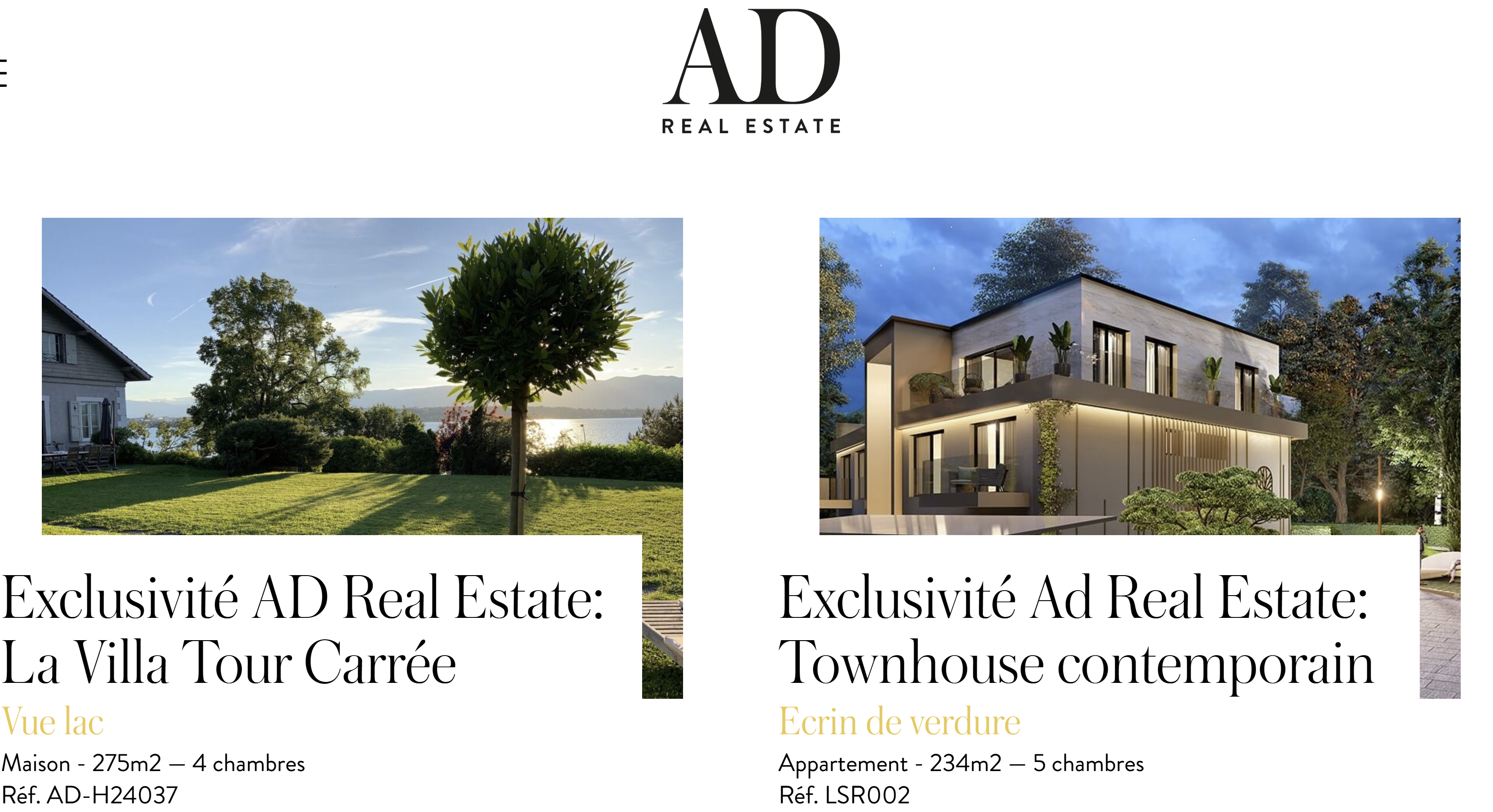AD REAL ESTATE Sàrl - Klicken, um das Panorama Bild vergrössert darzustellen