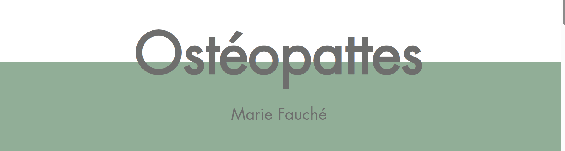 Marie Fauché Ostéopattes