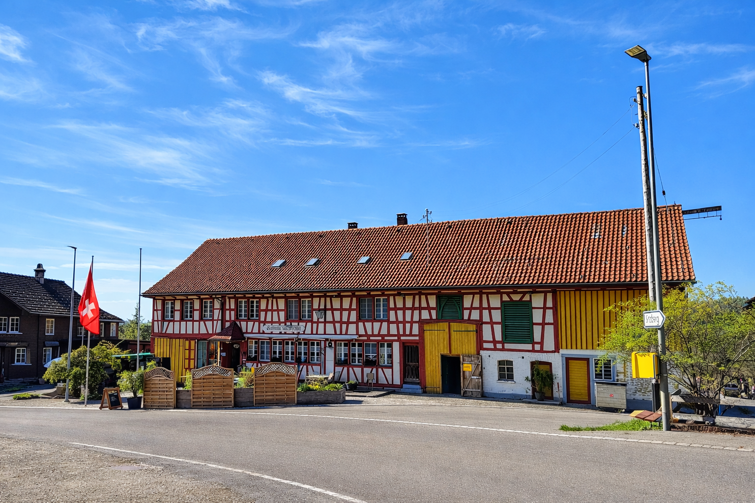 Gasthaus zum Freihof Kämpf - Klicken, um das Panorama Bild vergrössert darzustellen