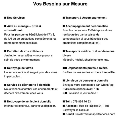 MD Transport et Services