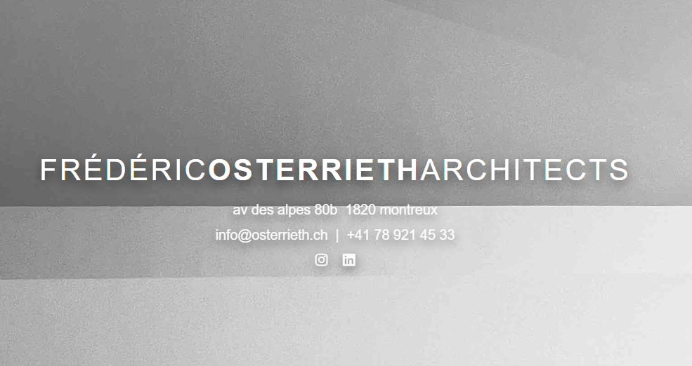 Frédéric Osterrieth Architects SA