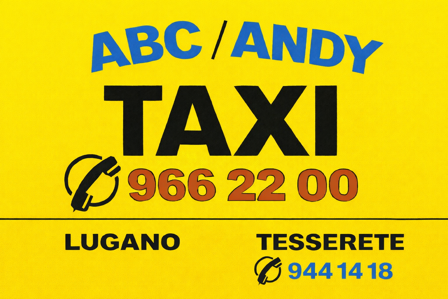 ABC TAXI Lugano | ANDY TAXI Tesserete-Logo