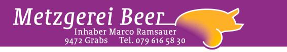 Metzgerei Beer, Inhaber Marco Ramsauer-Logo
