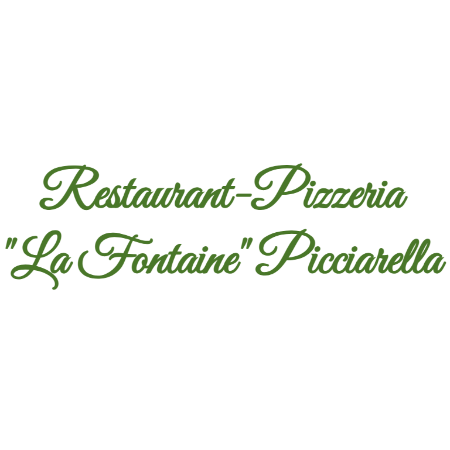 Restaurant-Pizzeria 'La Fontaine' Picciarella-Logo