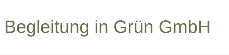 Begleitung in Grün GmbH-Logo