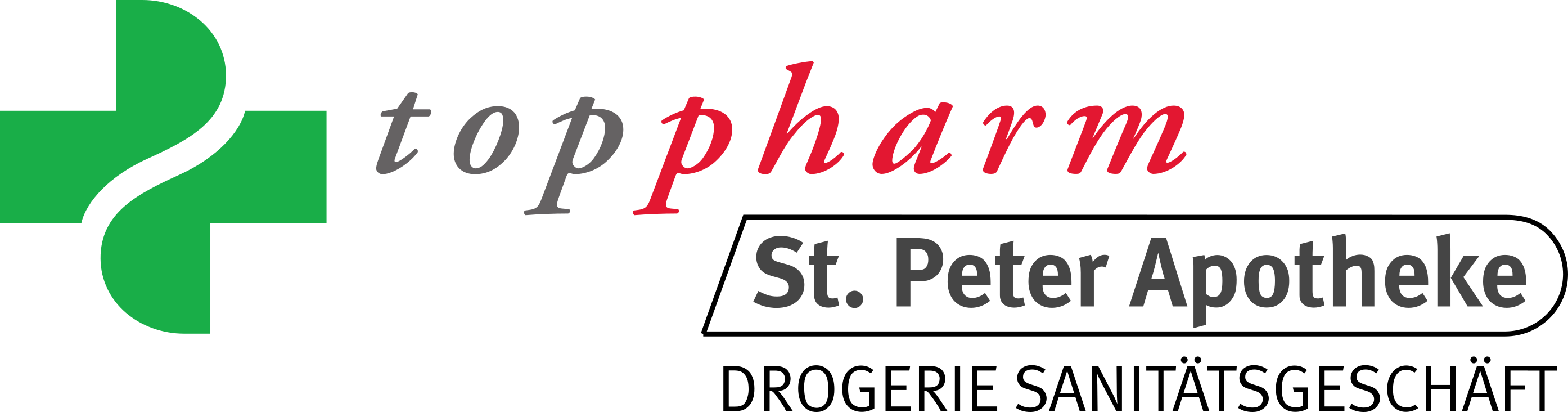 Toppharm St. Peter Apotheke Drogerie Sanitätsgeschäft-Logo