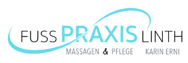 Logo Fusspraxis Linth, Karin Erni