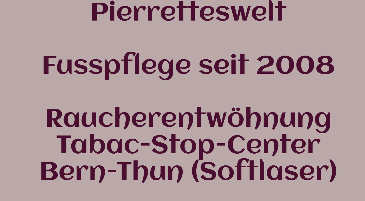 Logo Fuesspflege und Raucherentwöhnung Pierretteswelt