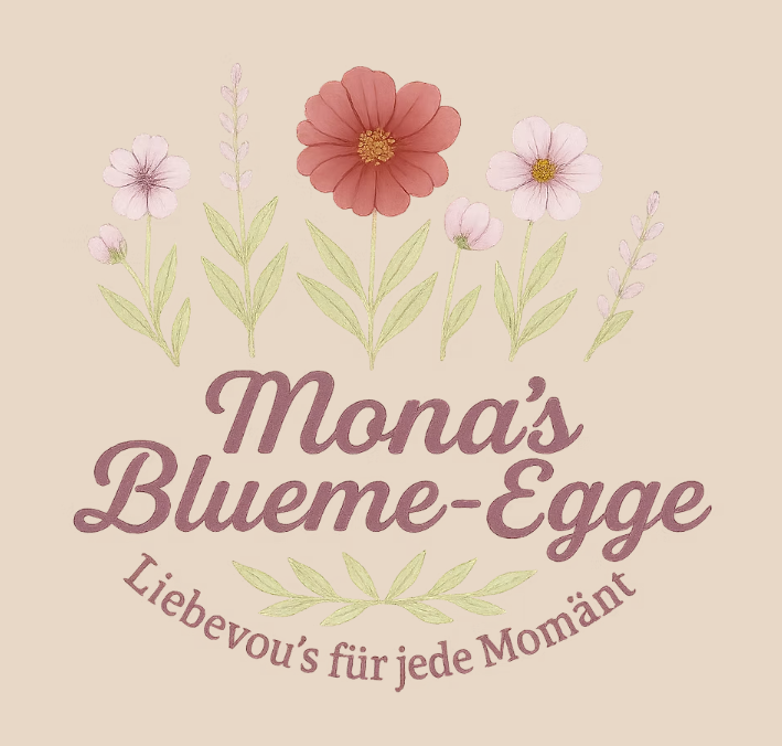 Logo Mona's Blueme-Egge - Inhaberin Aeby Ramona