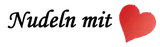 Nudeln mit Herz-Logo