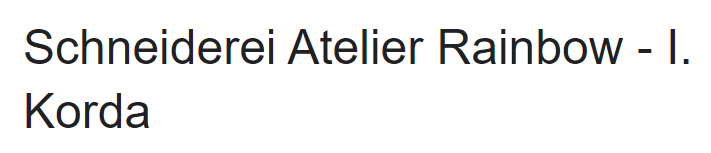 Schneiderei Rainbow-Logo