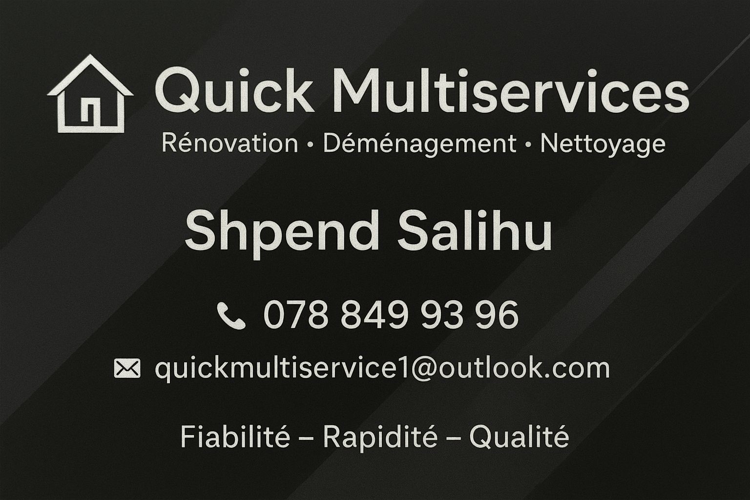 Logo Quick Multiservices Shpend Salihu