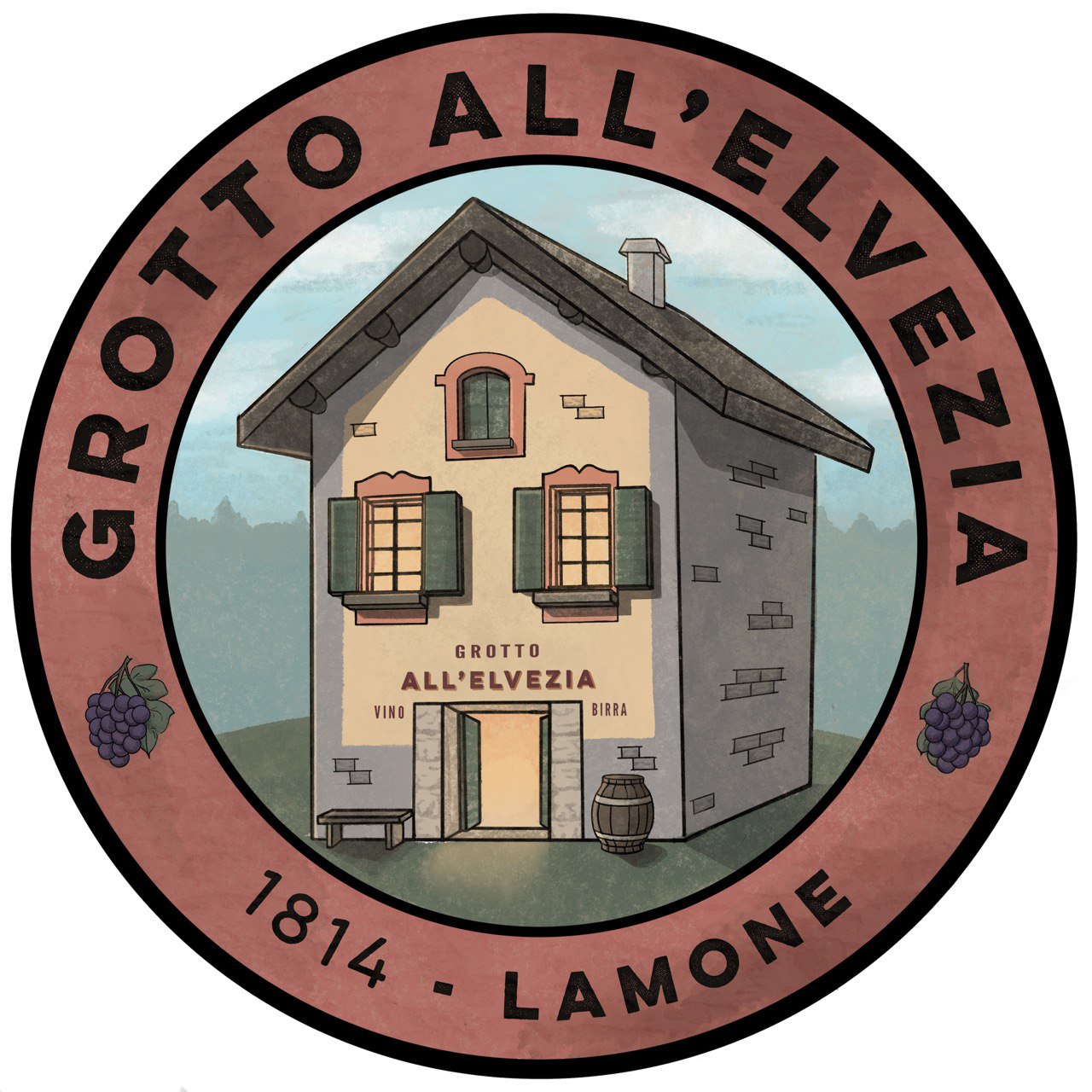 Grotto All'Elvezia - Taste with allegria!-Logo
