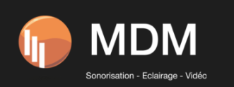 M.D.M. Pascal Geiger, solutions audio-visuelles logo
