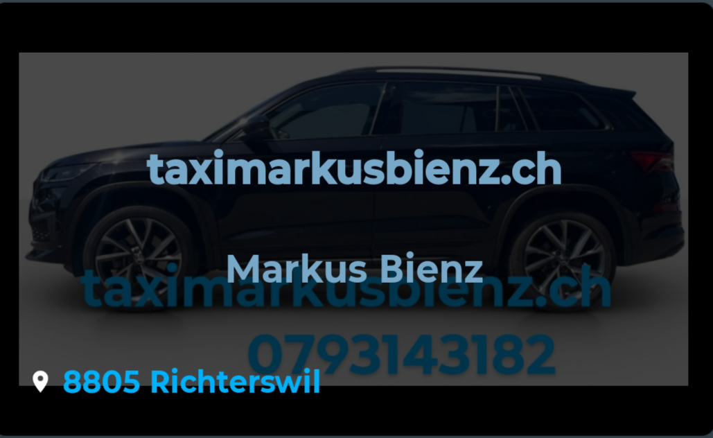 Taxi Richterswil - Markus Bienz logo